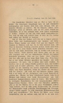 Forst (Lausitz), den 25. Juli 1908