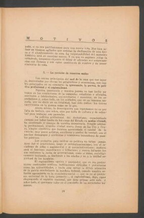 3.- La revisión de nuestros males