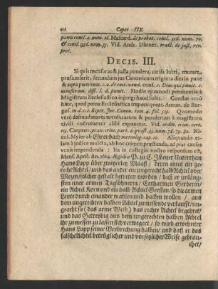 Decis. III.