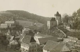 Liebstadt mit Schloss Kuckuckstein : Liebstadt im Erzgebirge mit Schoss Kuckuckstein