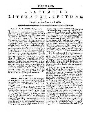 [Schulz, J. C. F.]: Liebschaften der Könige von Frankreich und ihrer Großen. Jena: Mauke 1785