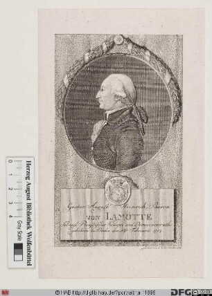 Bildnis Gustav August Heinrich Frhr. von Lamotte
