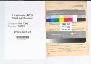 Entnazifizierung Gerhard Drews, geb. 27.09.1912 (Kaufmann)