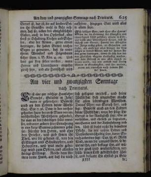 Am vier und zwanzigsten Sonntage nach Trinitatis. - Am sieben und zwanzigsten Sonntage nach Trinitatis.