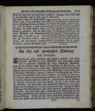 Am vier und zwanzigsten Sonntage nach Trinitatis. - Am sieben und zwanzigsten Sonntage nach Trinitatis.