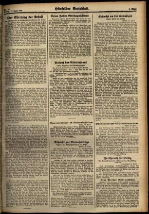 Zweite Ausgabe vom Freitag, den 27. April 1934.