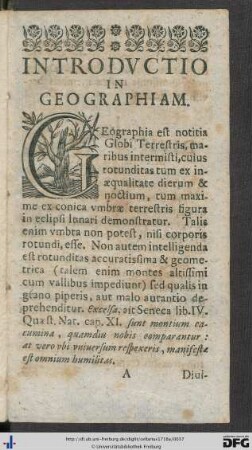 Introductio In Geographiam.
