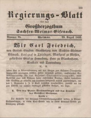 Nr. 28 : 25. August 1852