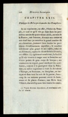 Chapitre XXII. Philippe-le-Bel. a pu craindre les Templiers.