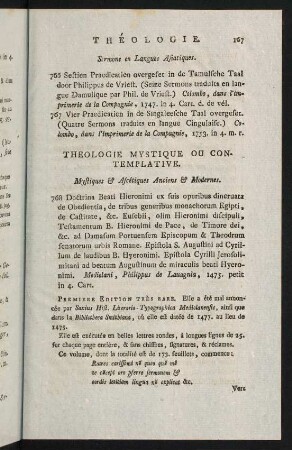 167-194, Theologie Mystique ou Contemplative