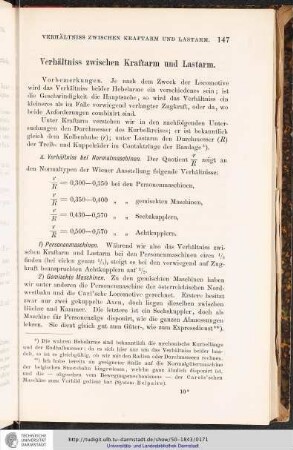 Verhältnis zwischen Kraftarm und Lastarm
