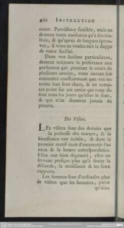 Des Visites