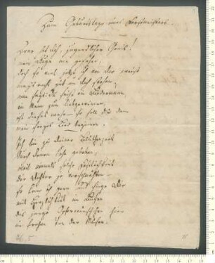 Brief von Gottlieb Hiller an Adelbert von Chamisso