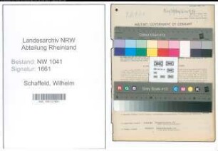 Entnazifizierung Wilhelm Schaffeld , geb. 31.07.1890 (Schuhmacher)