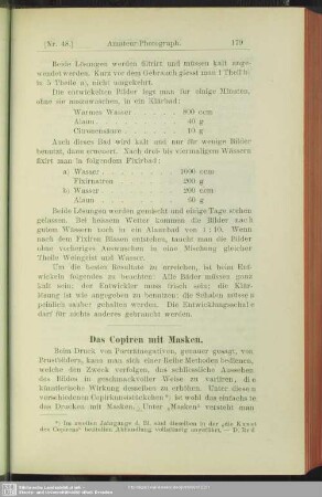 Das Copiren mit Masken