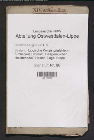 Küster/Küsterei: Besetzung der Küster-Stelle