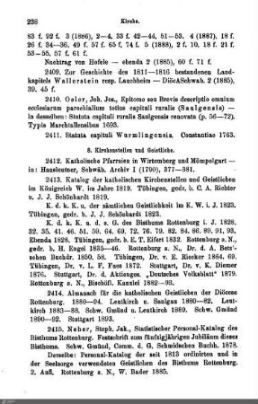 8. Kirchenstellen und Geistliche