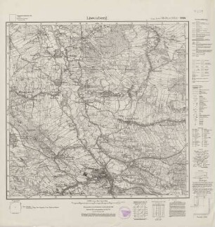 4859 (alte Nr.: 2819) Löwenberg, Meßtischblatt (4cm - Karte)