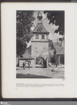 Sommerhausen. Ochsenfurter Tor (erste Hälfte des 16. Jahrhunderts)