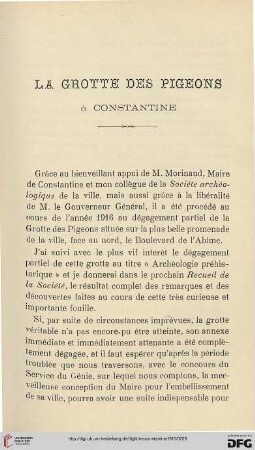 Sér. 5: La grotte des pigeons à Constantine