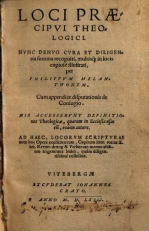 Loci praecipui theologici