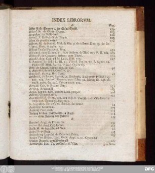 Index Librorum.