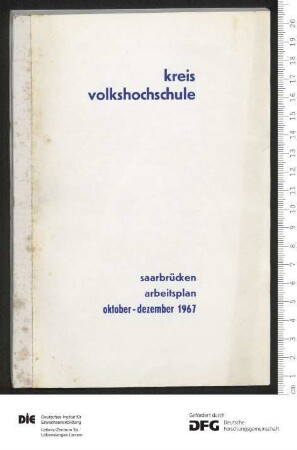 Programm 1. Trimester 1967/1968