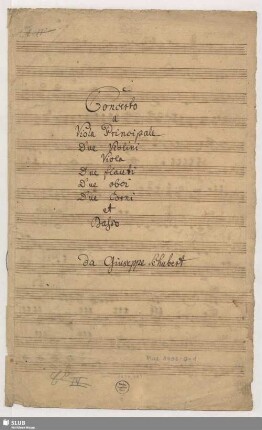 Stimmensatz A1 [autograph Schubert, J.]