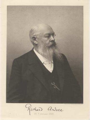 Richard Andree, 26. Februar 1895