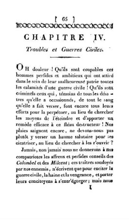 Chapitre IV. Troubles et Guerres Civiles.