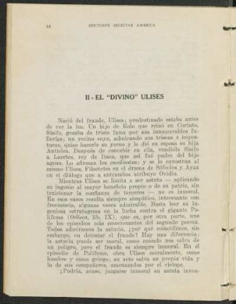II - El "Divino" Ulises