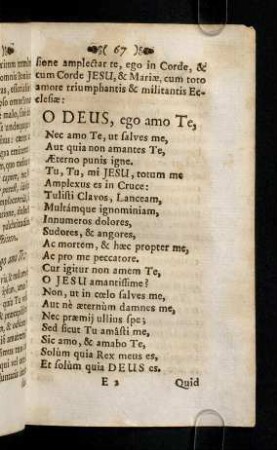67-76, O Deus, ego amo Te, Nec amo Te, ut ...