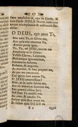 67-76, O Deus, ego amo Te, Nec amo Te, ut ...