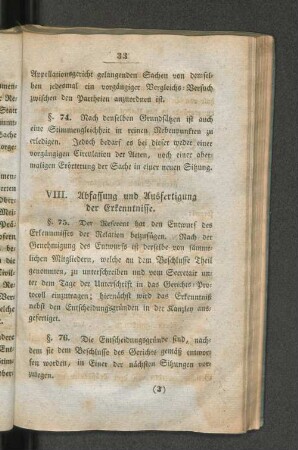 VIII. Abfassung und Ausfertigung der Erkenntnissen.