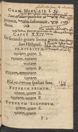 Caput XXIV. De secundo genere formae gravis sive Hithpaël.