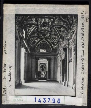 Rom, St. Peter: Atrium. C. Maderno