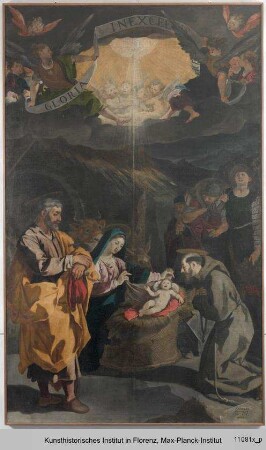 Geburt Christi mit Heiligen
