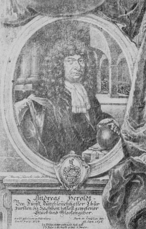 Bildnis des Dresdner Glockengiessers Andreas Heroldt