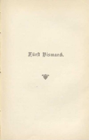 Fürst Bismarck