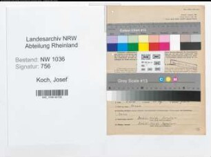 Entnazifizierung Josef Koch , geb. 03.11.1893 (Kaufmaennischer Angestellter)