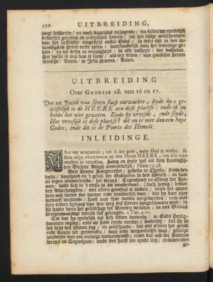 Uitbreiding Over Genesis 28: vers 16 en 17.
