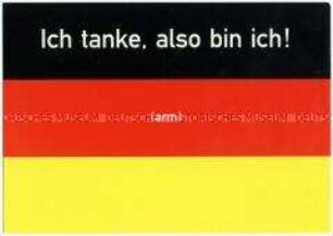 Postkarte zum Thema Benzinpreise