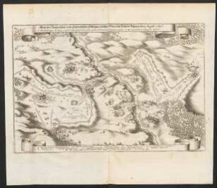 Abriß des Kayserischen und Königl: Schwedischen Feldlägers zwischen Plan und Tribel in Böhmen den 9. Augusti 1647.