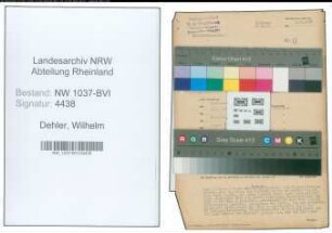 Entnazifizierung Wilhelm Dehler , geb. 18.02.1900 (Metzger)