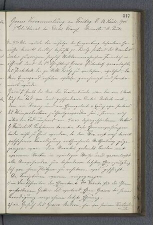 Grosse Versammlung am Freitag d. 18. Novbr. 1904.