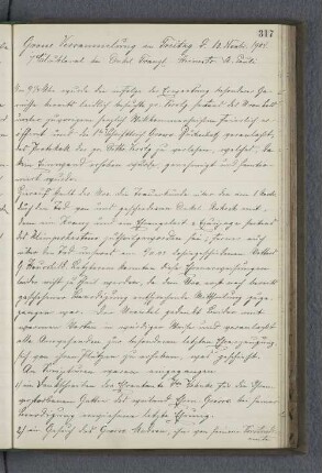 Grosse Versammlung am Freitag d. 18. Novbr. 1904.