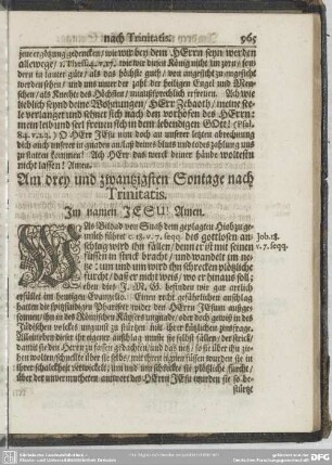 Am drey und zwantzigsten Sontage nach Trinitatis
