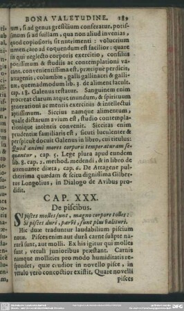 Cap. XXX. De piscibus
