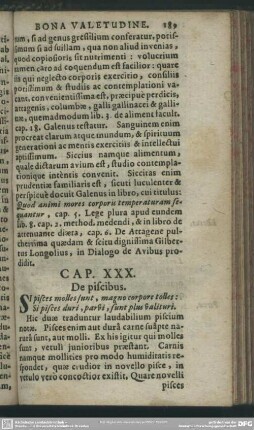 Cap. XXX. De piscibus