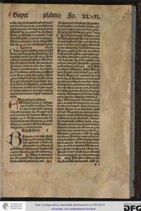 Super psalterio. [Capitulum] I.